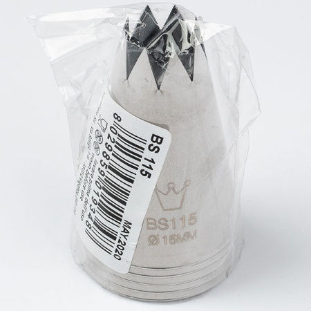 Насадка кондитерская «Открытая звезда»[5шт];сталь нерж.;D=35/15,H=55мм