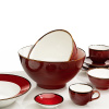 Салатник «Джаспер»;фарфор;240мл;D=113,H=54мм;белый,красный