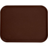 Поднос прямоугольный для Фаст Фуд;полипроп.;,L=45,7,B=35,5см;коричнев.