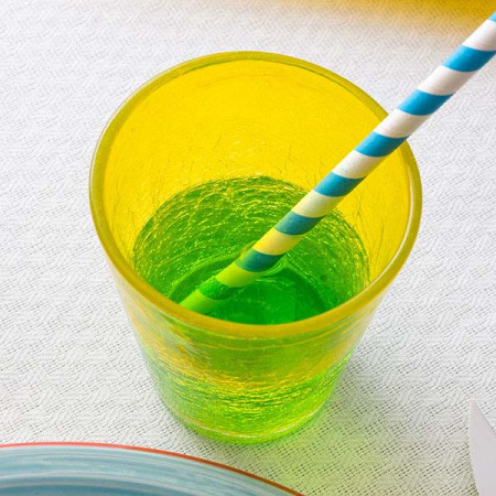 Олд фэшн (стакан) «Колорс»;стекло;310мл;D=9,H=10см;желт.