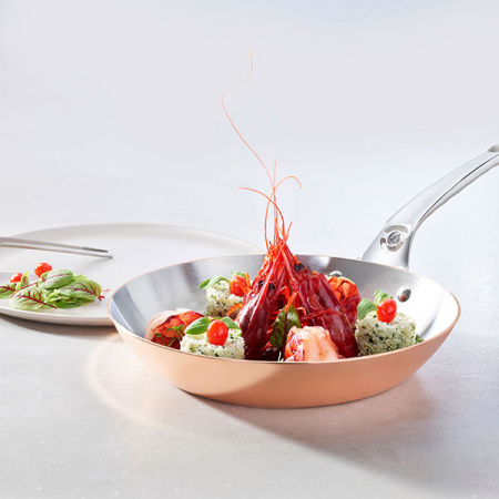 Сковорода «Прима Матера»;медь,сталь нерж.;D=32,H=4см