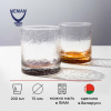 Олд фэшн (стакан) «Кракле» с золотой или черной пудрой;стекло;350мл;D=75,H=90мм;прозр.