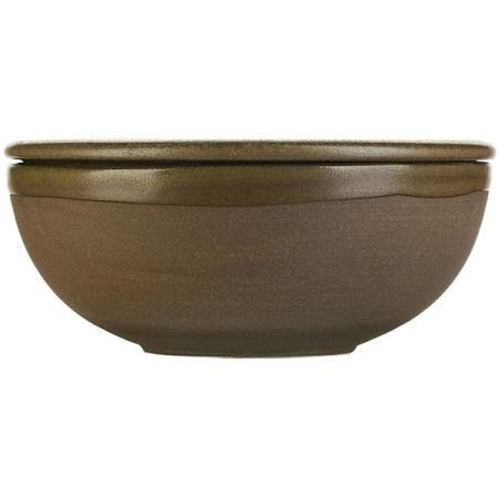 Салатник «Серфис» с крышкой;керамика;D=13,H=5см;зелен.