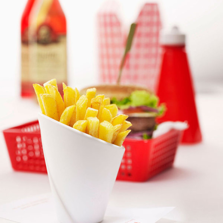 Салатник «Корнет»;фарфор;120мл;D=90,H=105мм;белый