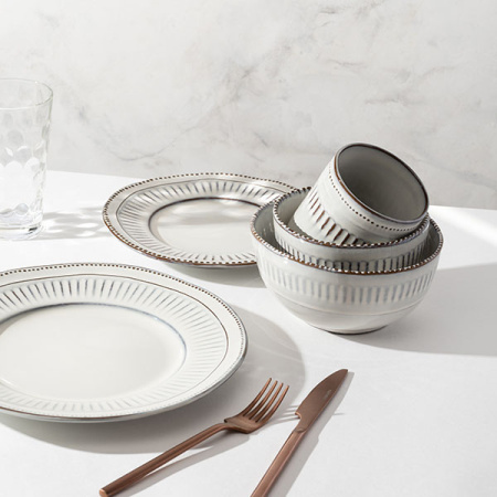 Салатник «Стили»;фарфор;0,84л;D=17см;белый