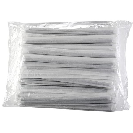 Трубочки «EcoPack»[200шт];кук. крах.;D=6,L=240мм;черный