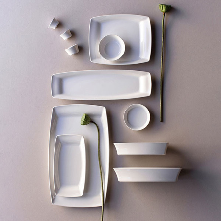 Форма для запекания «Александрия» прямоугольная;фарфор;1,75л;,H=6,L=28,B=18см;белый