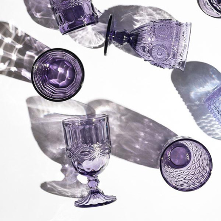 Бокал для вина;стекло;220мл;D=85,H=144мм;фиолет.