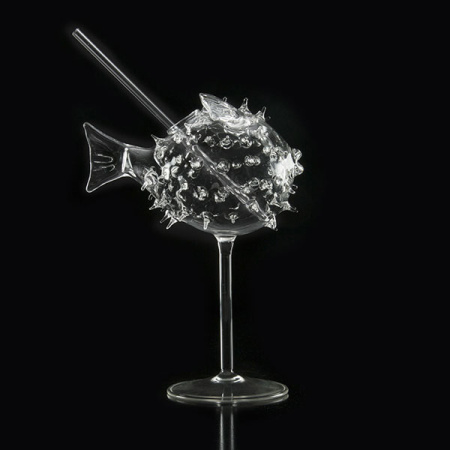 Бокал для коктейлей «Фугу»;стекло борос.;250мл;,H=22,L=16,B=10см;прозр.