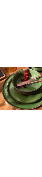 Салатник «Сейдж»;фарфор;0,75л;D=170,H=55мм;зелен.,бронз.