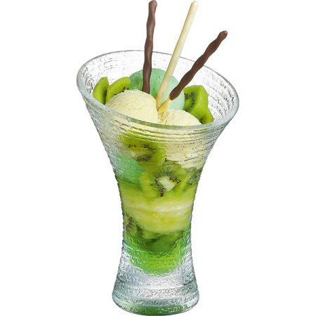 Креманка «Джаззд Фроузен»;стекло;410мл;D=12,7,H=19,8см;матовый