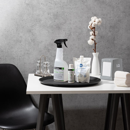 Поднос «Камтрид» прорезиненный круглый;стеклопласт.;D=405,H=19мм;черный