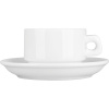 Чайная пара «Кунстверк»;фарфор;150мл;D=13см;белый