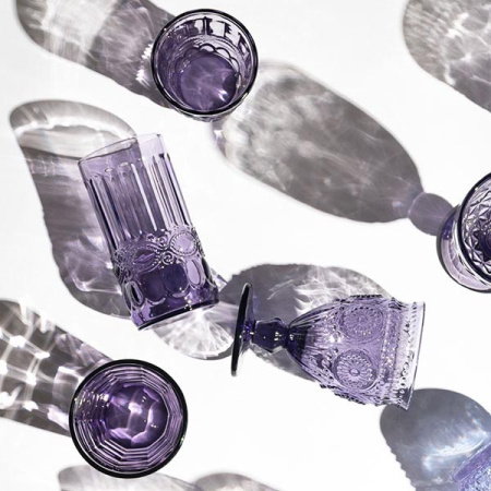 Олд фэшн (стакан);стекло;250мл;D=8,H=10см;фиолет.