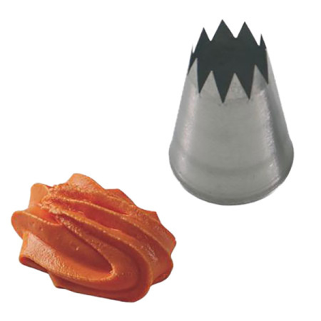 Насадка кондитерская «Открытая звезда»[5шт];сталь нерж.;D=35/14,H=55мм