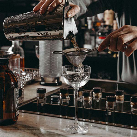 Шейкер американский «Пробар Премиум Мотиво» с орнаментом;сталь нерж.;0,84л;D=92,H=172мм;серебрист.