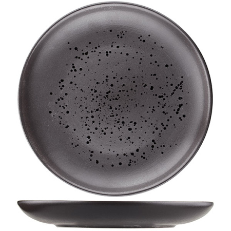Тарелка «Оникс» плоская без полей;керамика;D=250,H=27мм;черный