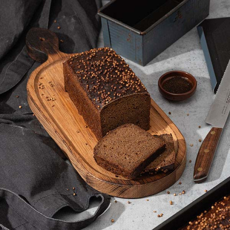 Нож для хлеба «Нордика»;сталь нерж.,дерево;,L=20см