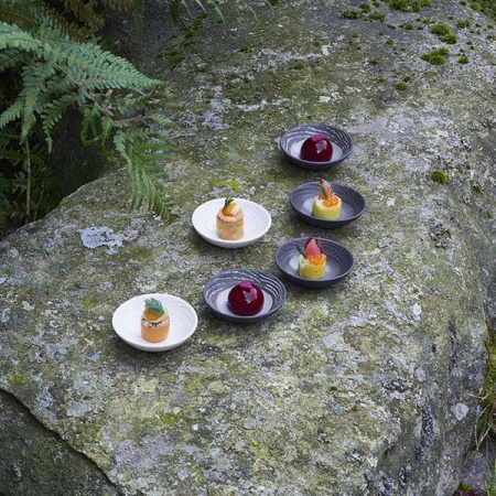 Салатник для комплимента «Арборесценс»;керамика;130мл;D=7,H=2см;серый