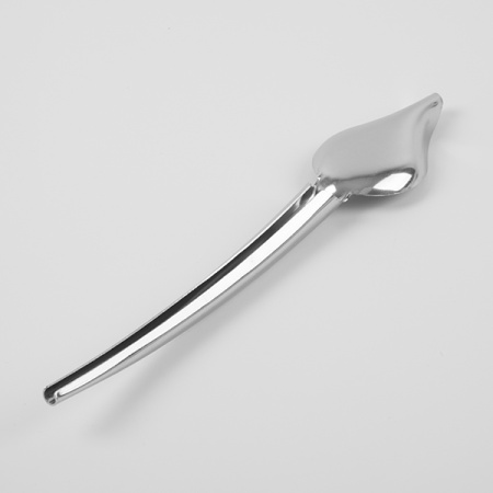 Ложка кондитерская (с закругленной ручкой);сталь нерж.;,L=225,B=40мм;металлич.