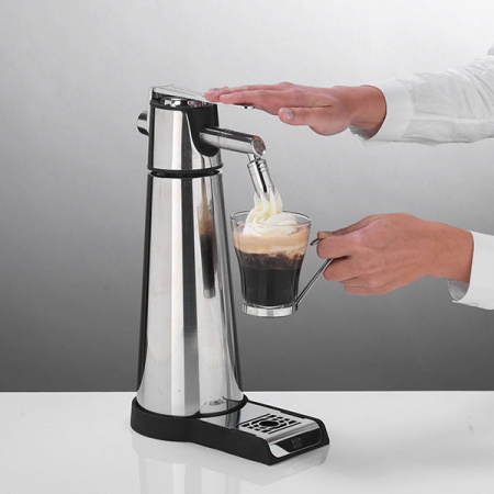 Сифон для сливок «Термо Экспресс Вип» с системой дозир.;сталь,алюмин.;1л;металлич.