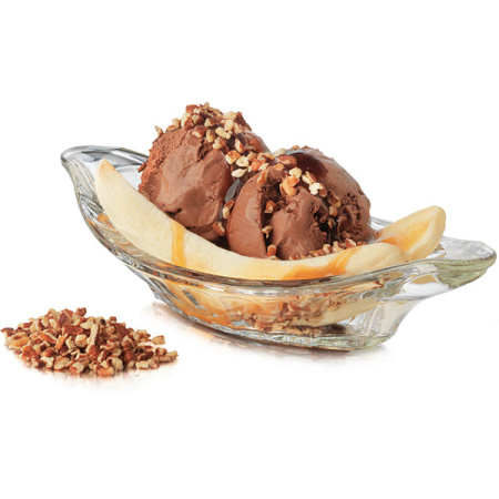 Салатник «Банана сплит-Фонтанвеар»;стекло;178мл;,H=5,L=23,B=12см;прозр.