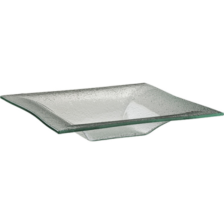 Салатник «Кьюбо» глубокий;стекло;1л;,H=45,L=295,B=295мм;прозр.