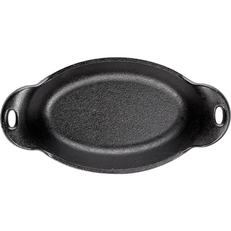 Сковорода порционная овальная;чугун;,H=30,L=205,B=105мм;черный