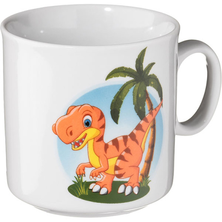 Кружка «Динозаврики»;фарфор;200мл;белый