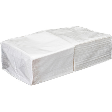 Салфетки бумажные двухслойные 33*33см[200шт];бум. салфет.;,L=33,B=33см;белый