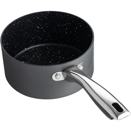 Сотейник «Уитфорд»;алюм.литой,сталь нерж.;1,5л;D=16,H=8см;граф.,черный