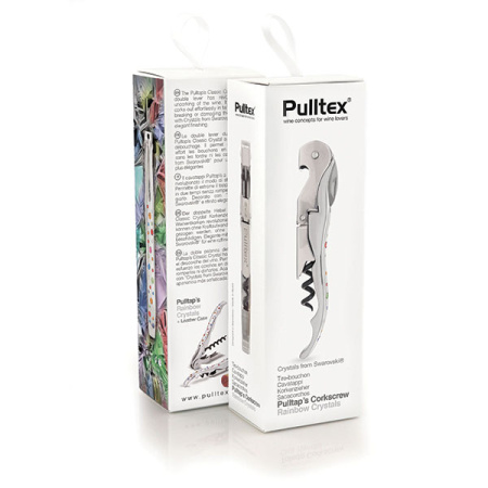 Нарзанник «Сваровски» двухступенчатый с чехлом;сталь нерж.,тефлон;,L=115,B=20мм;серебрист.,разноцвет