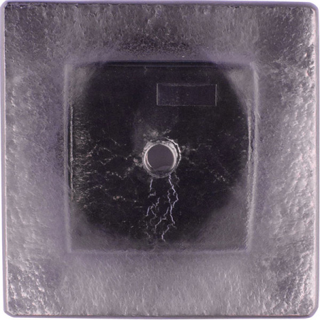 Подставка для мыла;стекло;,L=10,B=10см;серый