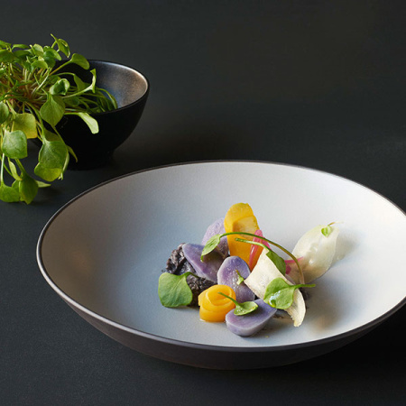 Салатник «Экинокс»;керамика;300мл;D=120,H=65мм;черный