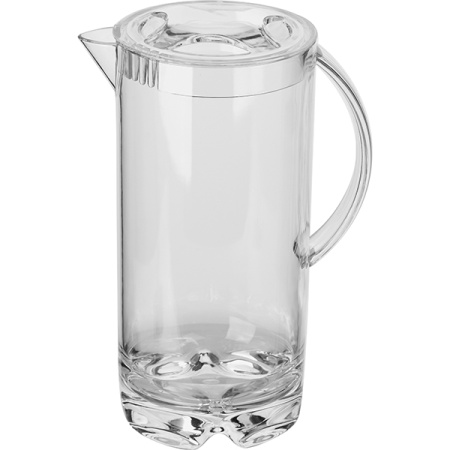 Кувшин;пластик;2л;D=12,H=26,L=17,5,B=12см;прозр.