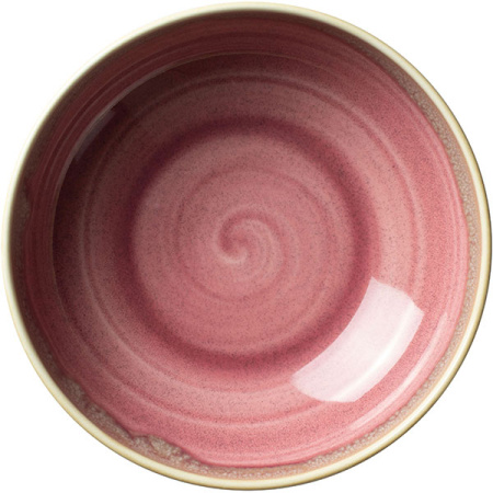 Салатник «Аврора Везувиус Роуз Кварц»;фарфор;D=17,5см;розов.,бежев.
