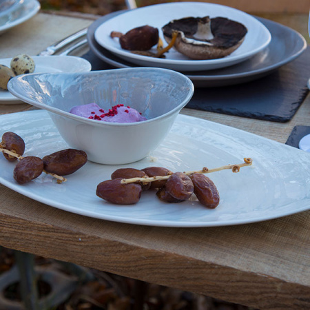 Салатник «Скейп грей»;фарфор;250мл;,H=65,L=155,B=120мм;серый