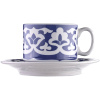 Чайная пара «Экспресс-Восток»;фарфор;220мл;D=143,H=65мм;белый,синий