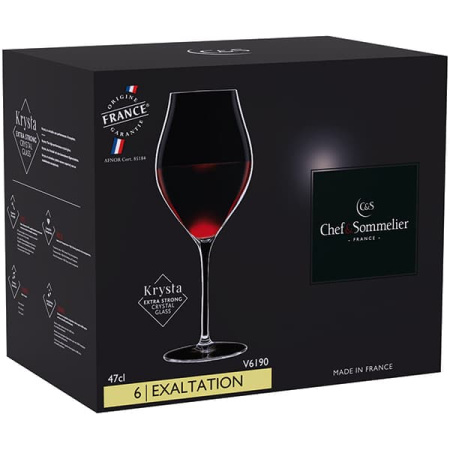 Бокал для вина «Эксэлтейшн»;хр.стекло;470мл;прозр.