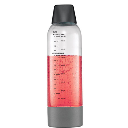 Сифон для газирования воды «Твист-н-спаркл» (6шт.баллончиков);1л;,H=29см;прозр.