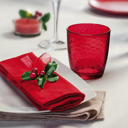 Олд фэшн (стакан) «Палатина»;стекло;320мл;D=84,H=93мм;красный