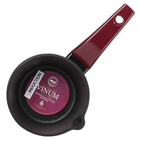 Сотейник «Винум»;алюм.литой,бакелит;1,5л;D=16,H=10см;черный,красный