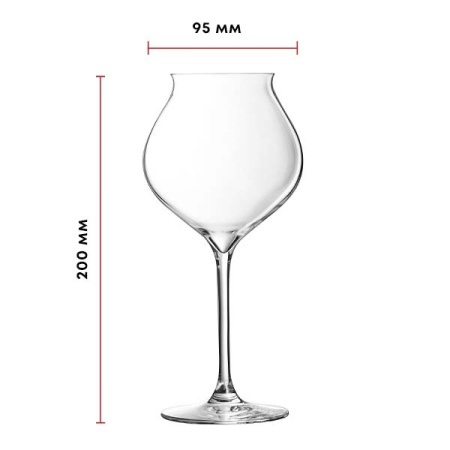 Бокал для вина «Макарон Фасинейшн»;хр.стекло;400мл;D=95,H=200мм;прозр.