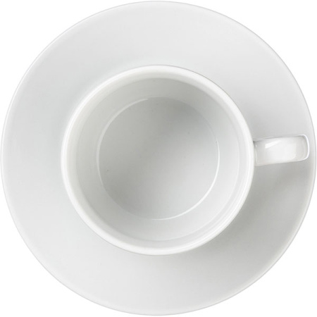 Чайная пара «Экспресс»;фарфор;220мл;D=75/143,H=75мм;белый
