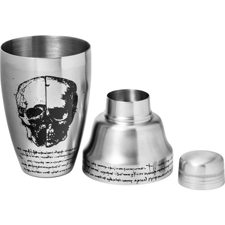 Шейкер европейский «Кента Леонардо»;сталь нерж.;0,5л;D=9,H=20см;серебрист.