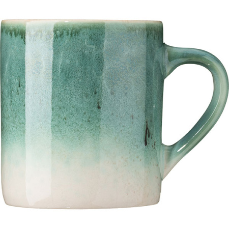 Кружка «Эрбосо Реативо»;фарфор;350мл;D=90,H=100,L=115мм;бирюз.,бежев.