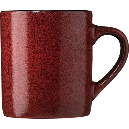 Кружка «Млечный путь красный»;фарфор;350мл;D=90,H=100,L=115мм;черный,красный