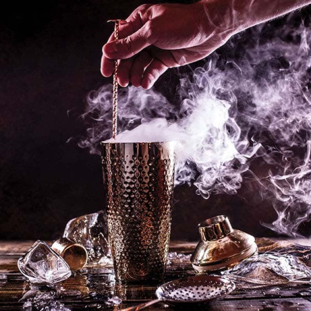 Ложка барная «Пробар» с мадлером;сталь нерж.;,L=25,B=3см;медный