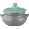 Горшок для запекания «Лакомка»;керамика;450мл;голуб.