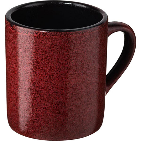 Кружка «Млечный путь красный»;фарфор;350мл;D=90,H=100,L=115мм;черный,красный